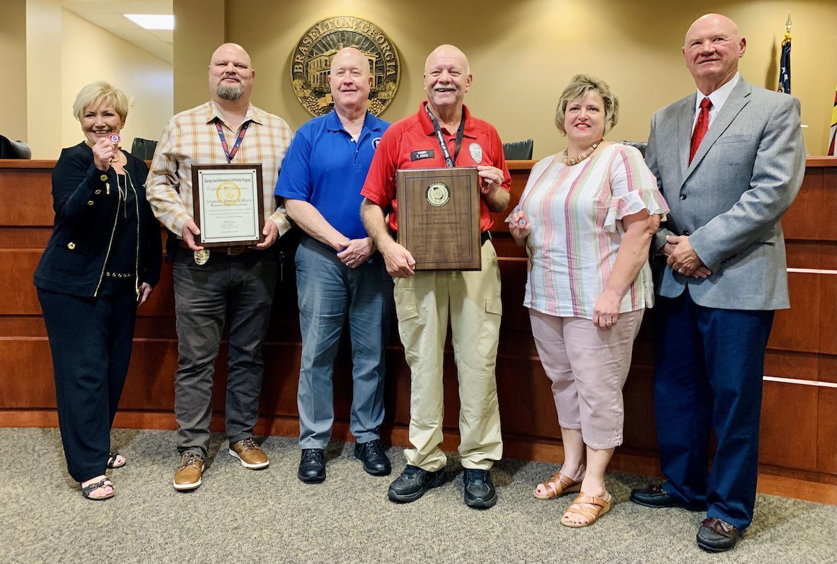Council honors Braselton Police Department for recertification